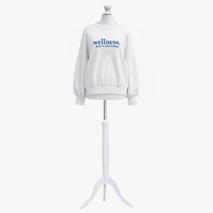 Soft 🧸 MissGuided  Elevated Comfort Essential Embroided “Wellness.” Crewneck